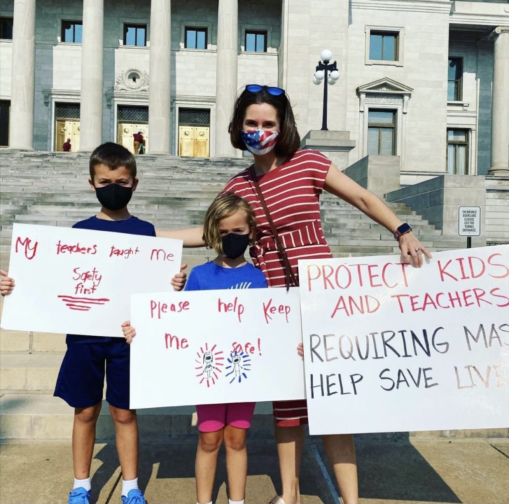 Anna rallying to protect Arkansas students and kids
