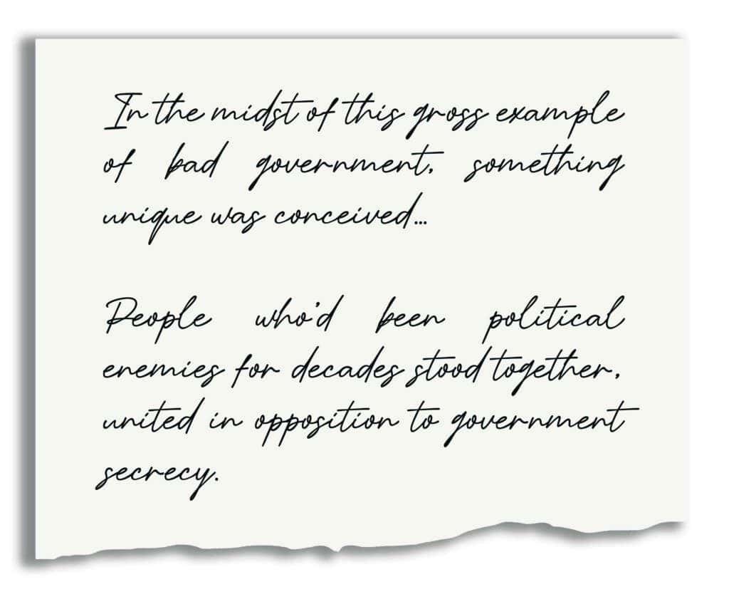 Standing Strong: Arkansans Unite for Open Government 1 quote