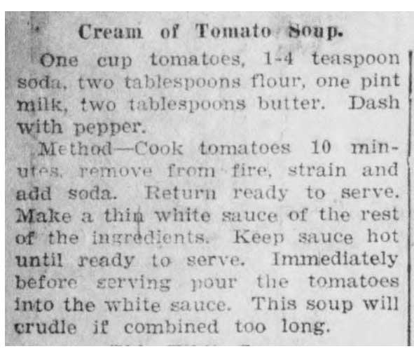 14 El Dorado Daily News 26 November 1924 Cream of Tomato Soup