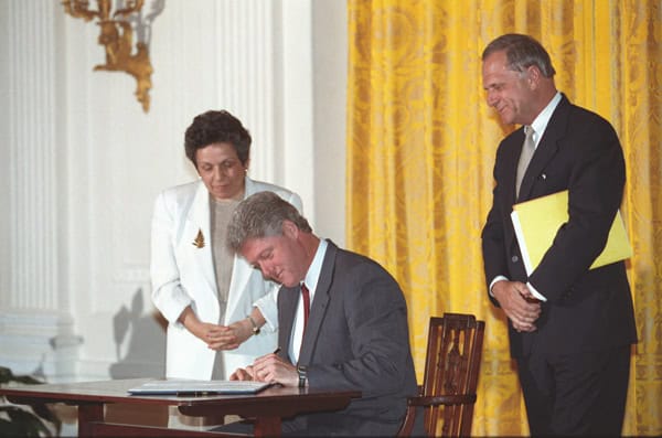 Remembering an Arkansas Statesman 4 President William J. Clinton Signing the Older American Month Proclamation
